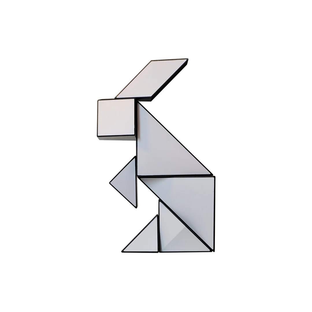 Pickagram Magnetic 3D Art Puzzle - White - Image 2