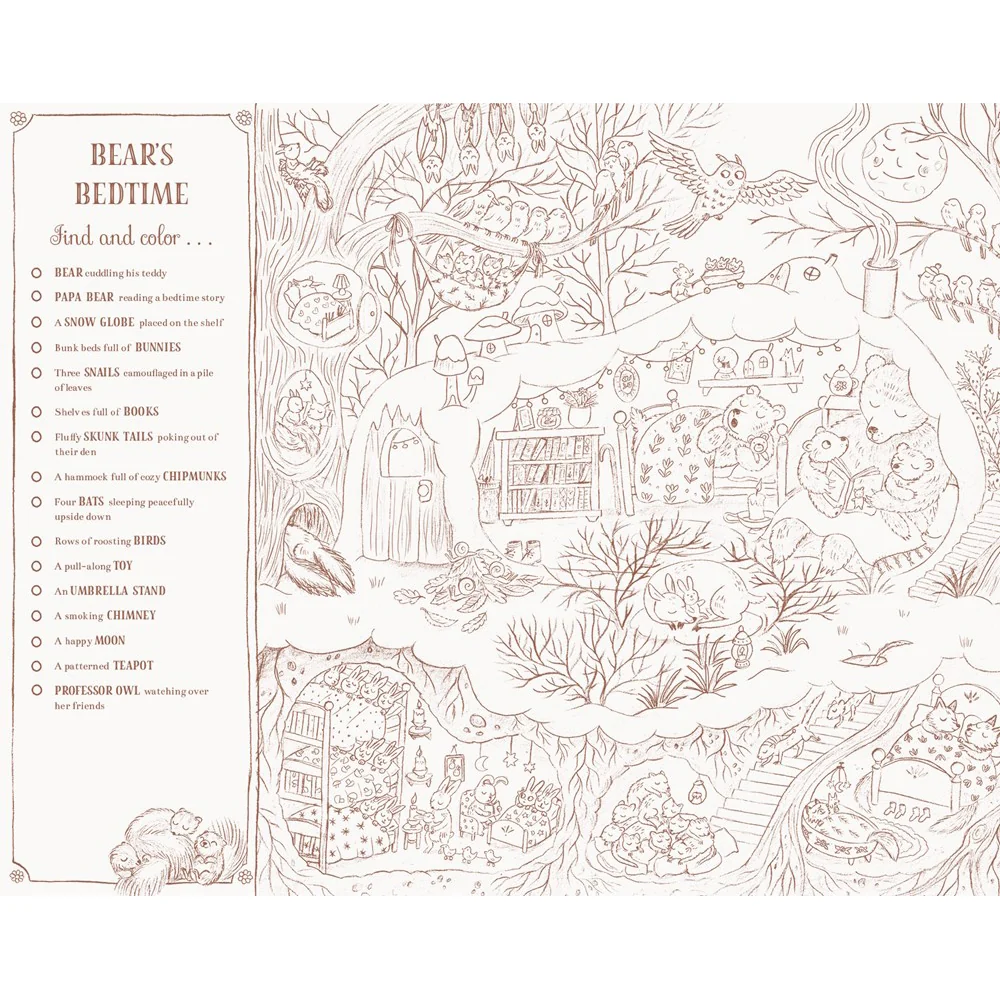 Brown Bear Wood: A Search-and-Find Coloring Book - Image 4