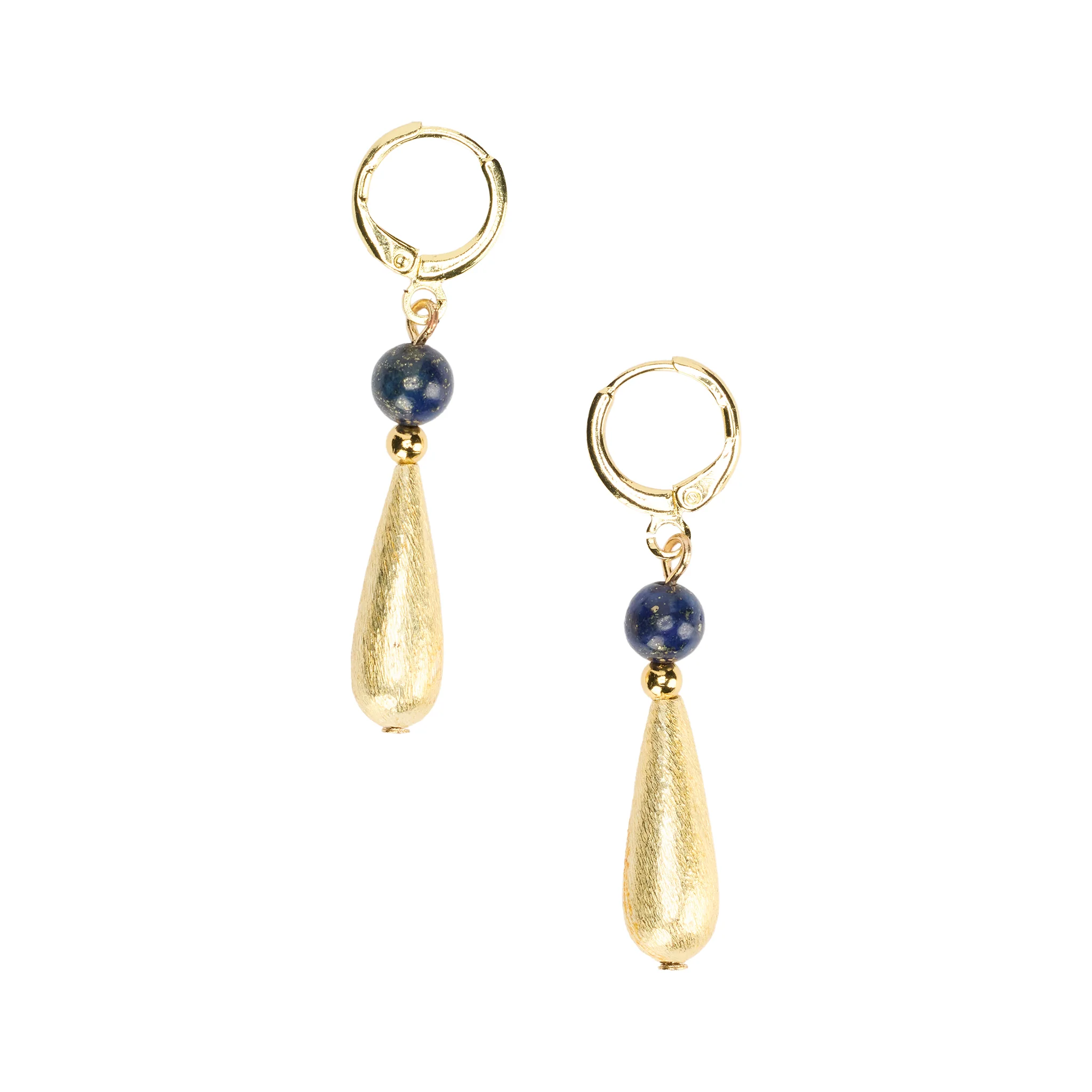 Gold-Plated Teardrop Earrings