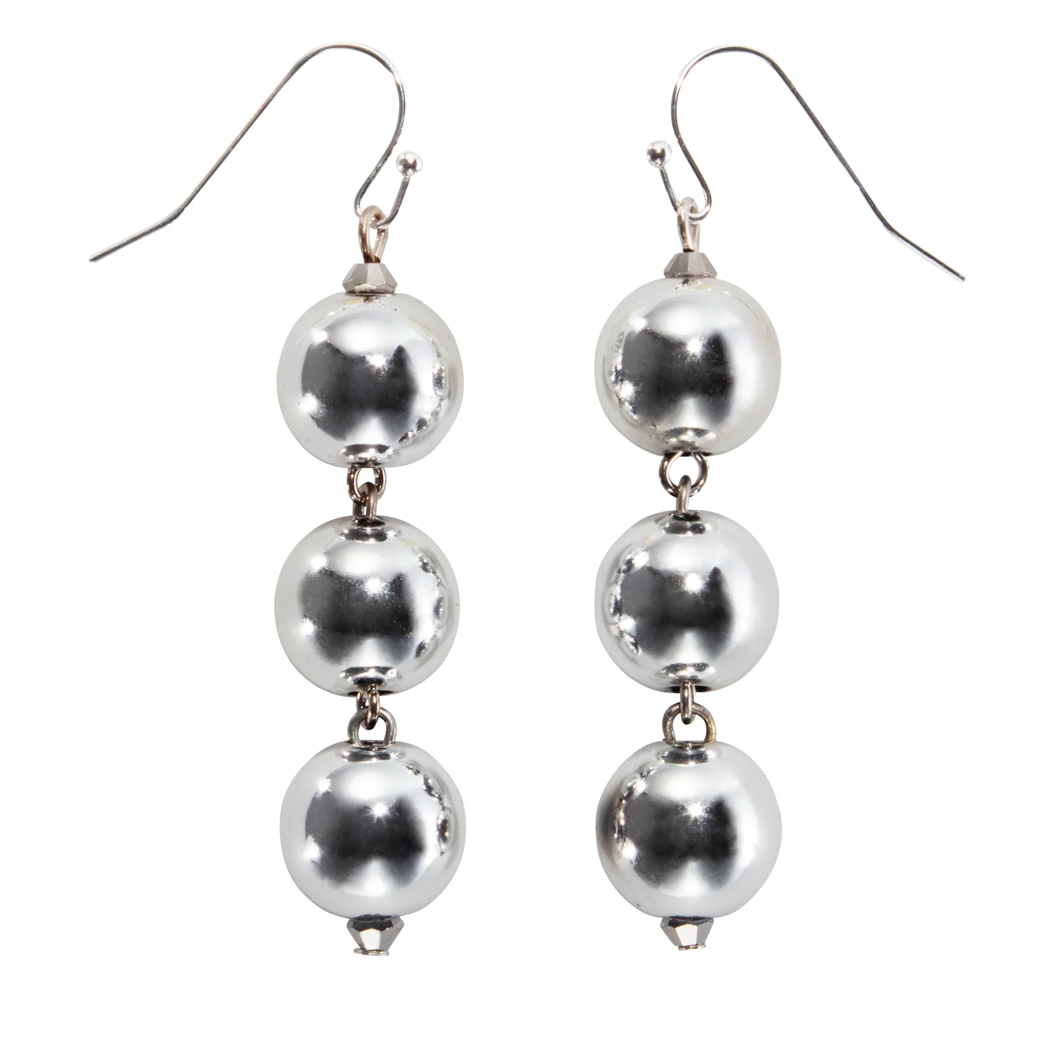 Triple Mirrorball Earrings