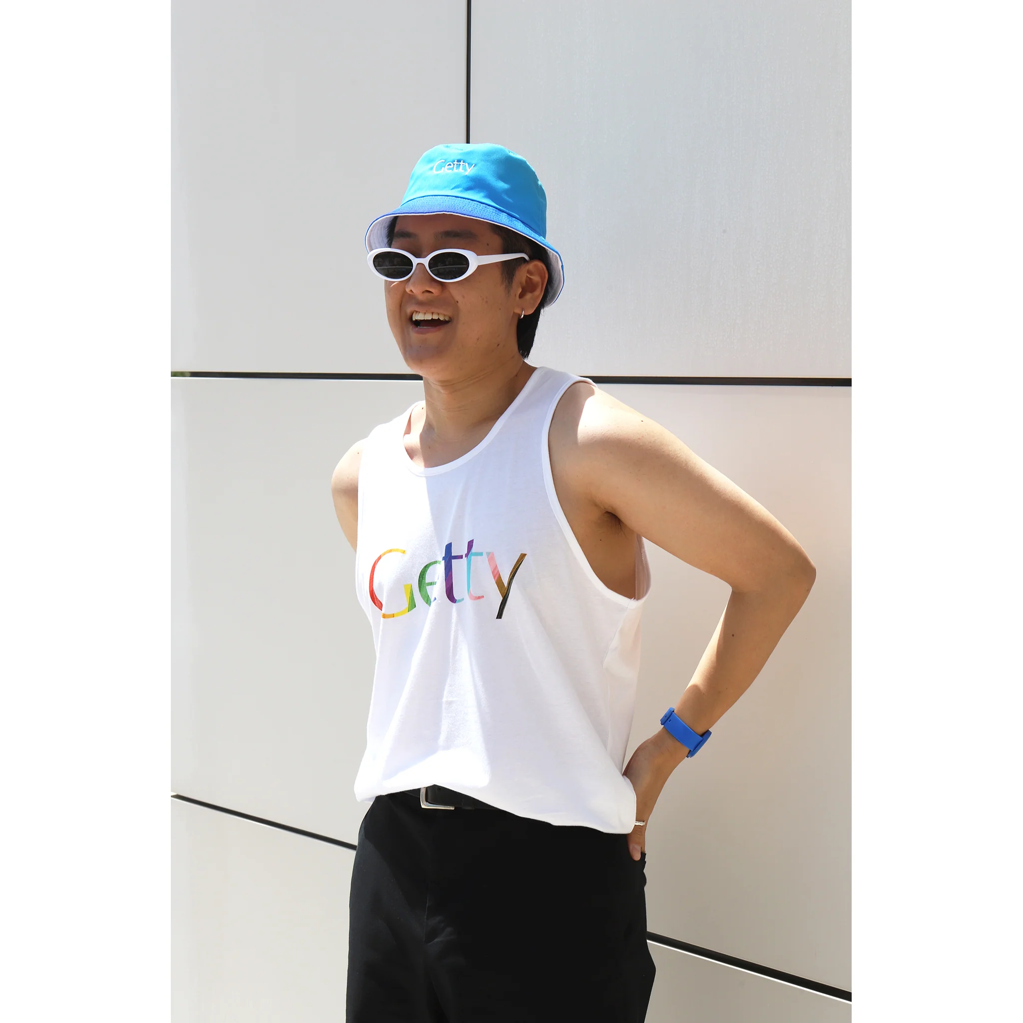 Getty Embroidered Bucket Hat - Reversible - Image 4