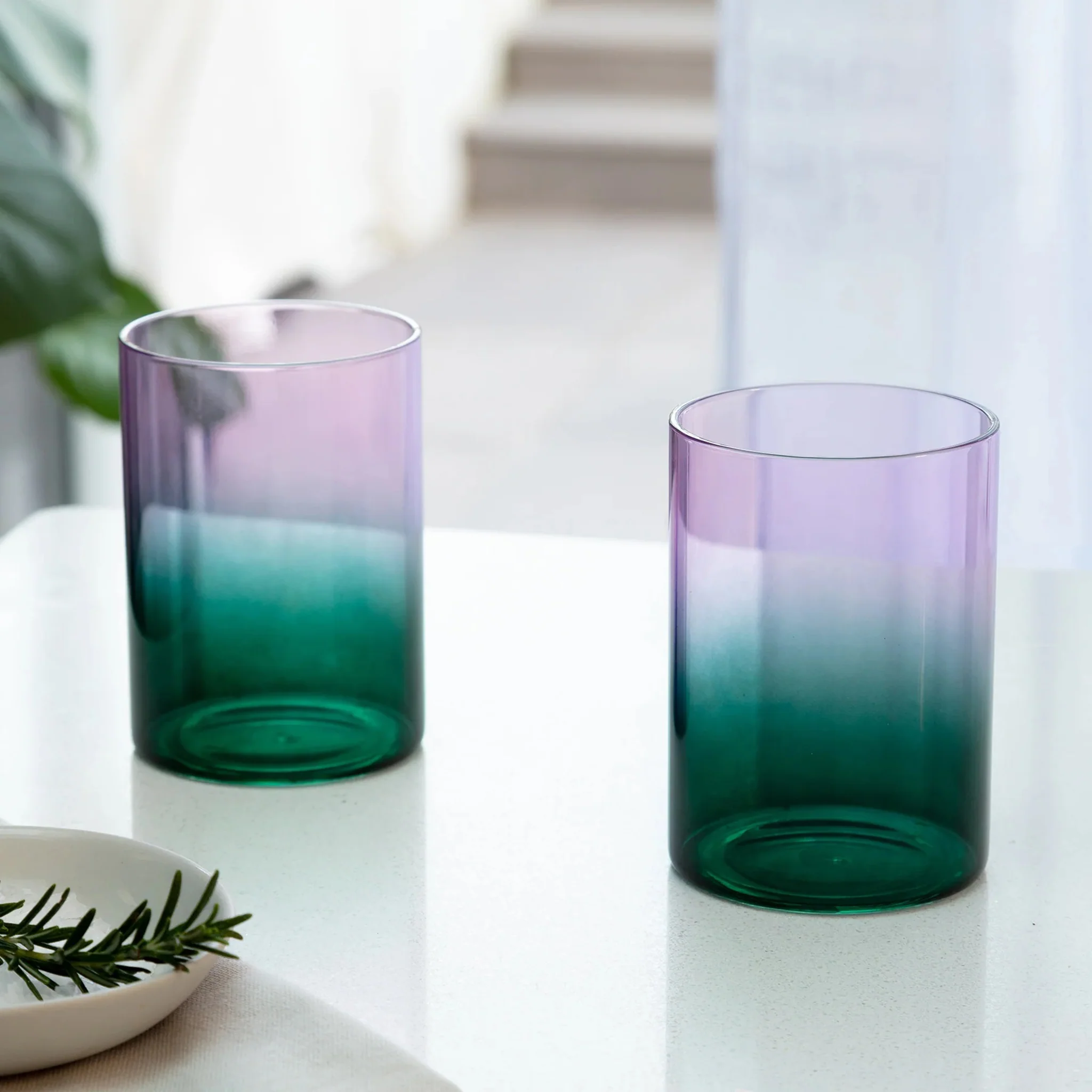 Gradient Glass - 2 Tone - Teal Lilac - Image 2