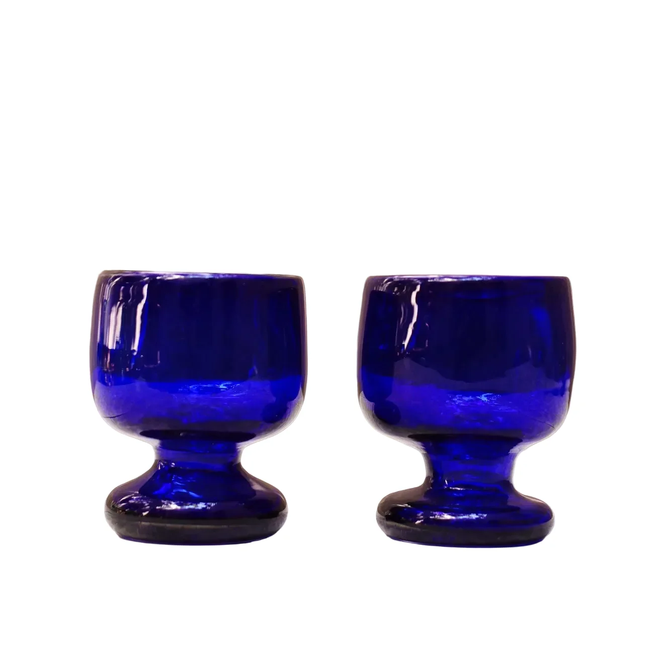 Hand Blown Blue Glass