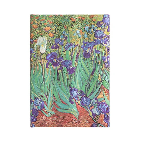 Midi Lined Journal - Van Gogh Irises