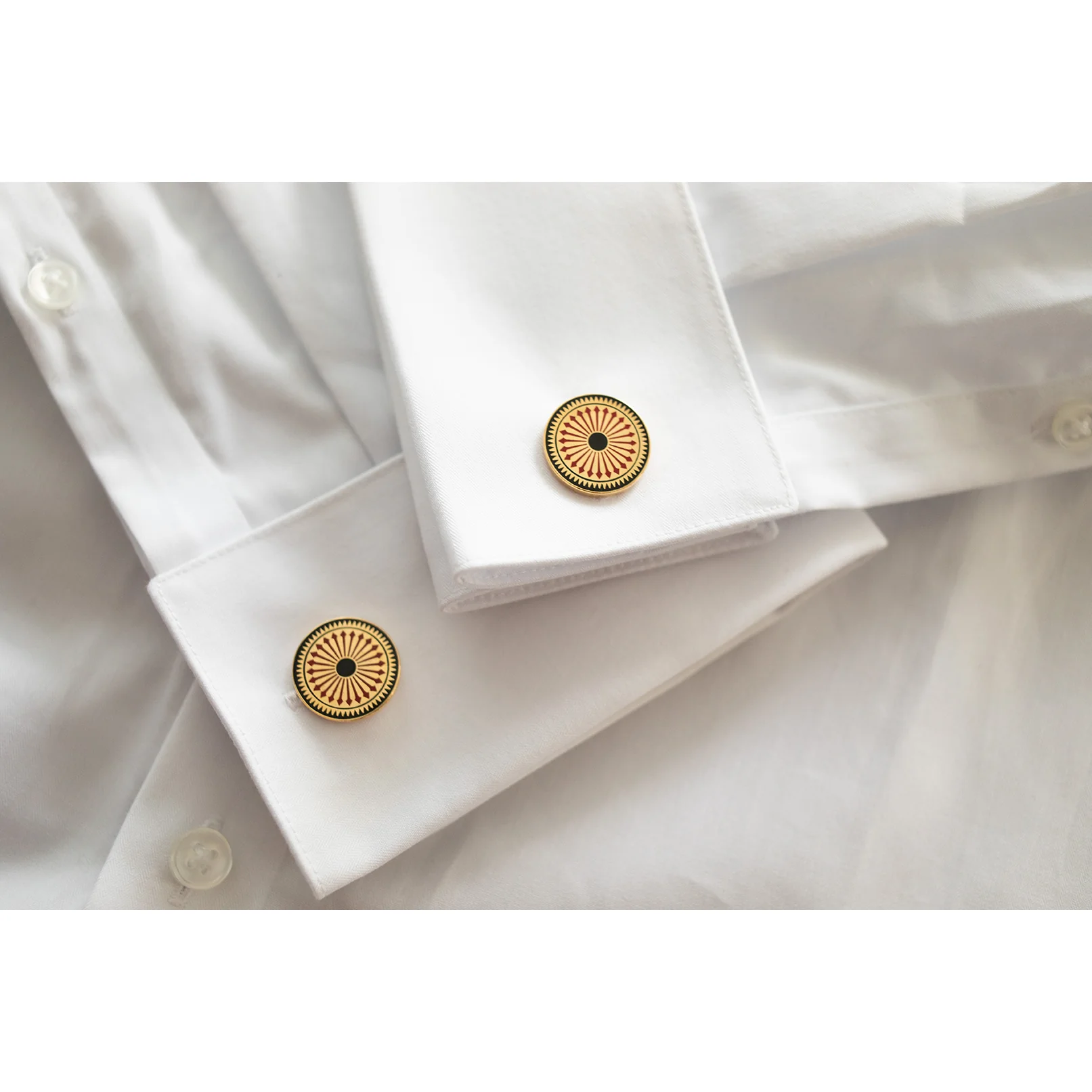 Mosaic Floor Round Cuff Links - Image 2