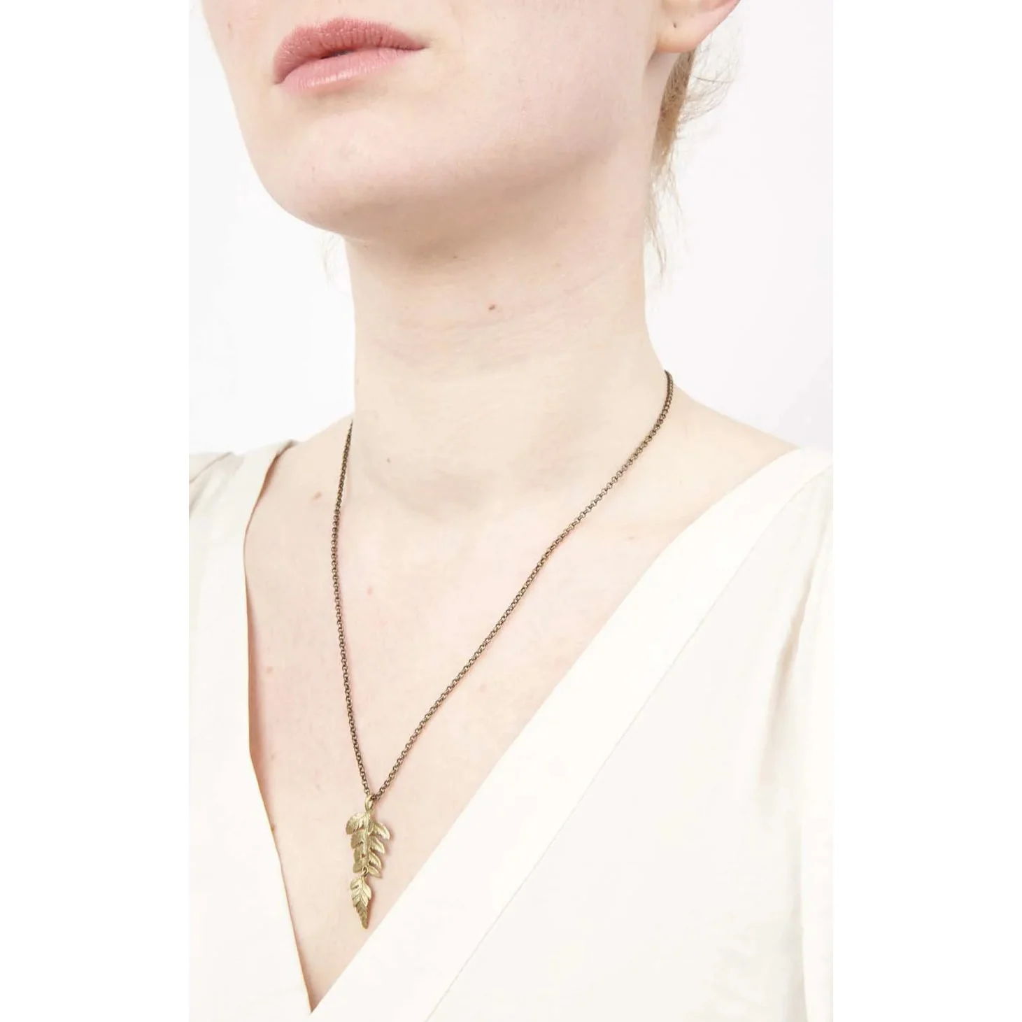 Fern Chain Pendant Necklace - Image 2