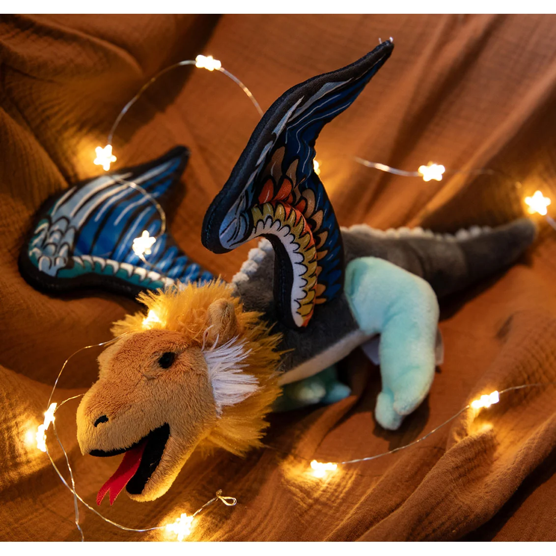 Plush Dragon Inspired by Illuminated Manuscript Bestiary - Image 3