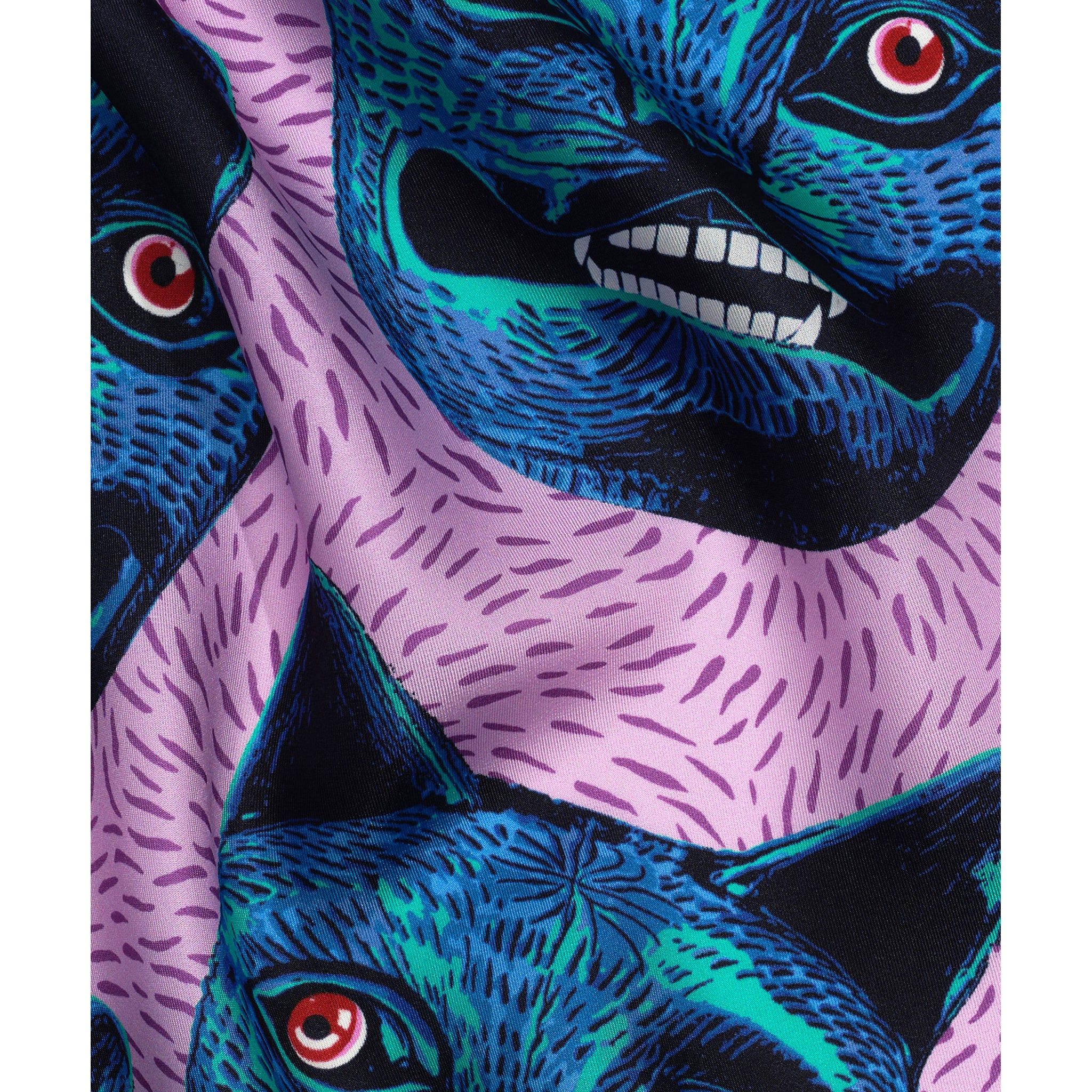 Purrquoise Cat Silk Scarf - Image 5