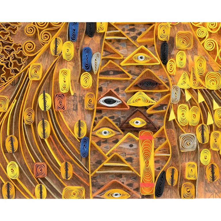 Klimt The Lady In Gold Quilled Greeting Card - Image 4