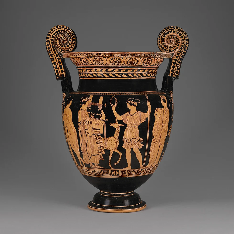 Red Figure Scene Porcelain Mug - Image 5