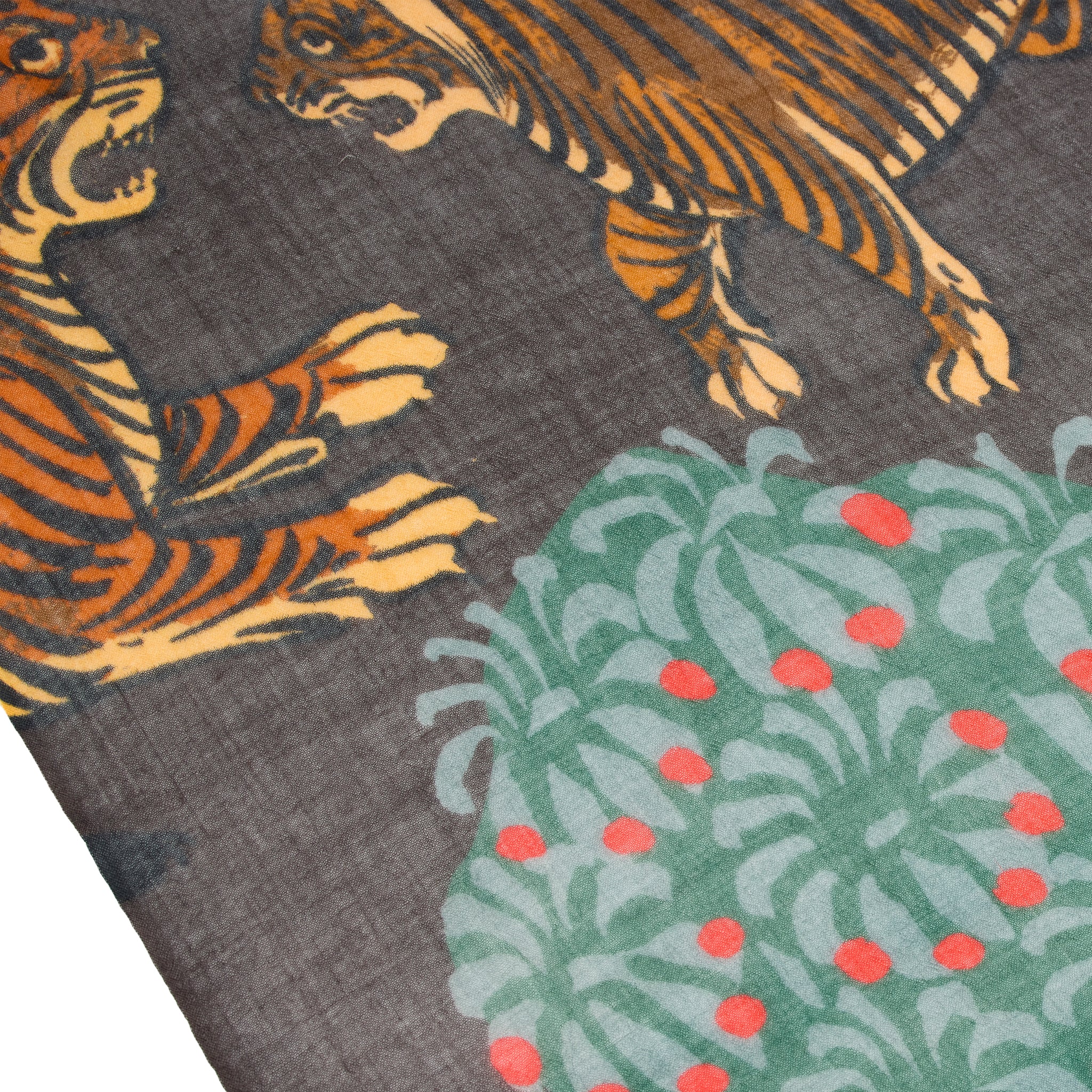Tiger & Bush Wool Scarf - Image 3