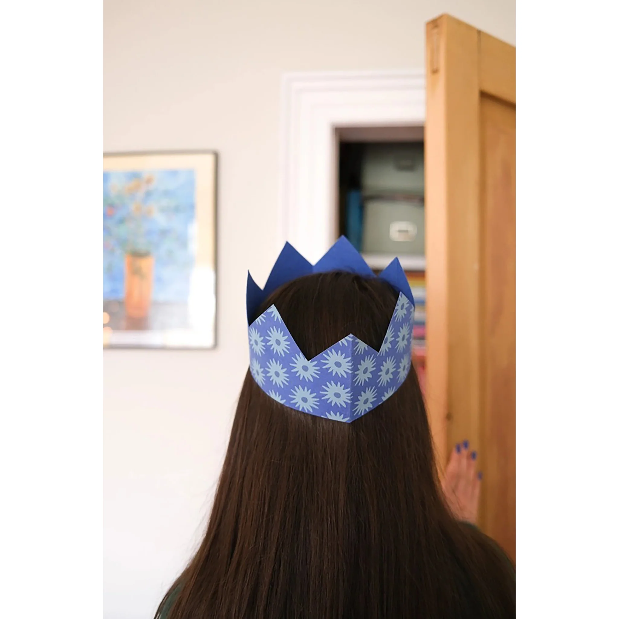 Paper Party Crowns - Blue & Yellow - Image 2