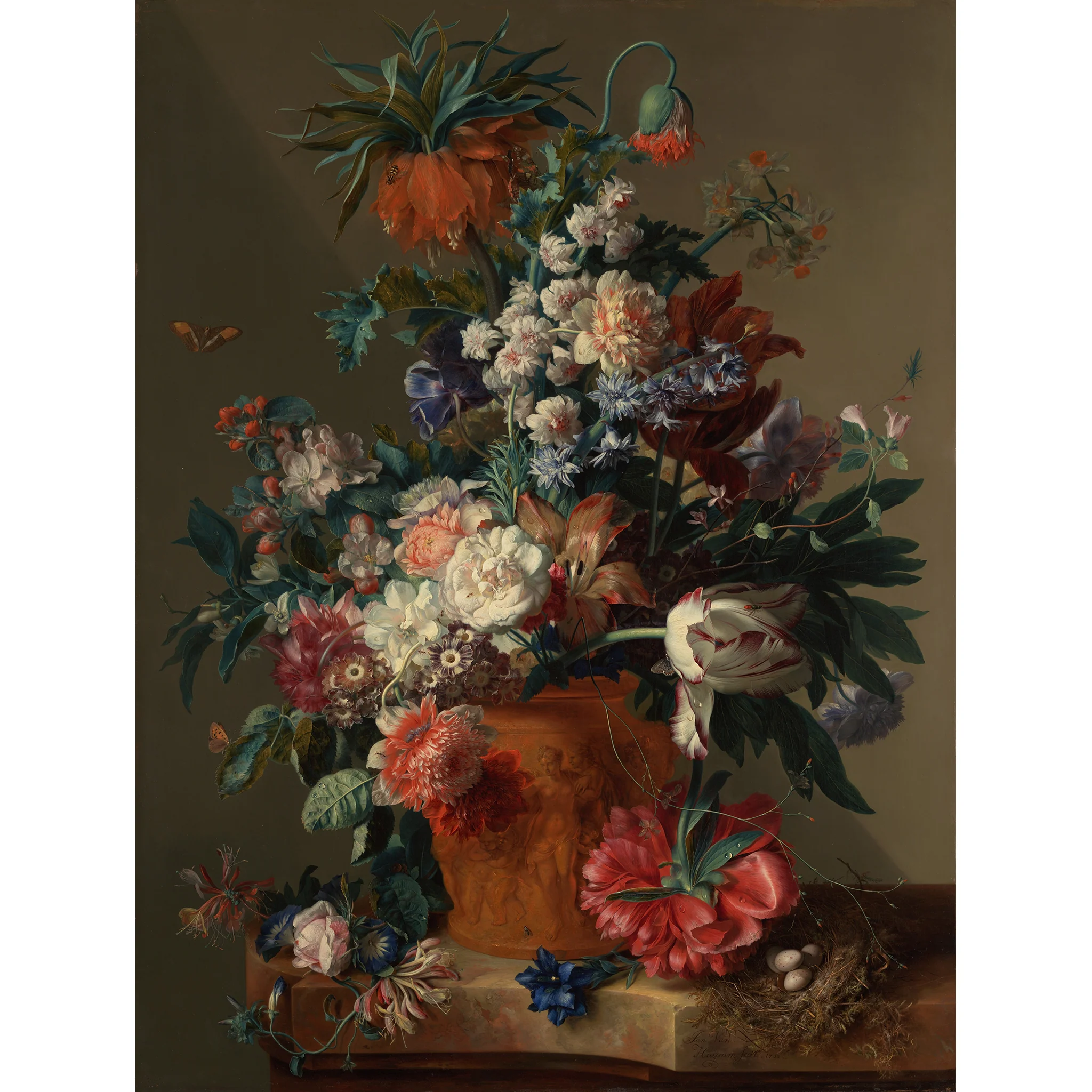 Van Huysum Vase of Flowers Music Box - Image 3