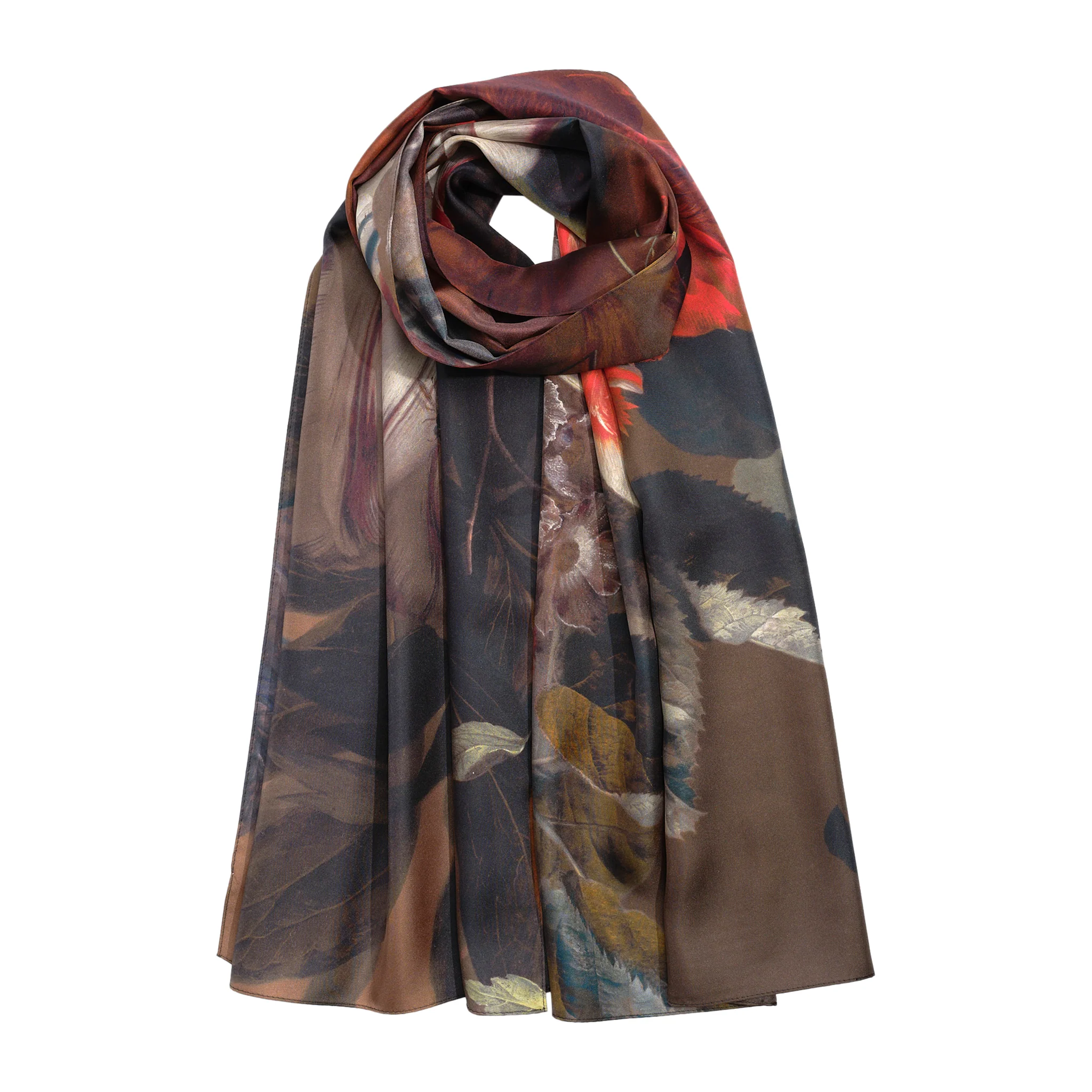 Van Huysum Vase of Flowers Silk Scarf